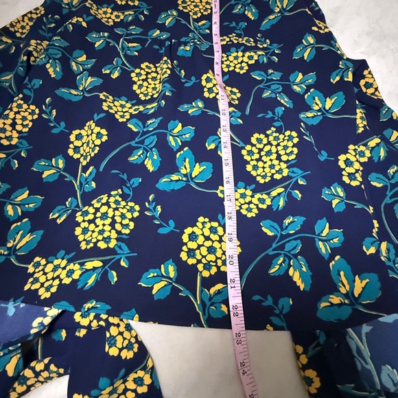 J Crew Womens‎ Floral Wrap Around Top Sz M - Picture 11 of 11